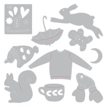 Load image into Gallery viewer, Sizzix Thinlits Die Set Christmas Elements (663413)