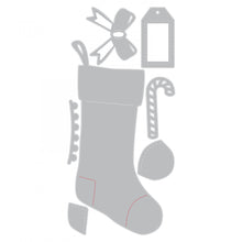 Load image into Gallery viewer, Sizzix Thinlits Die Set Christmas Stocking (663426)