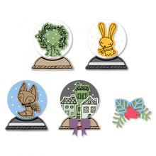 Load image into Gallery viewer, Sizzix Framelits with Stamps Snow Globe Scene (663683)