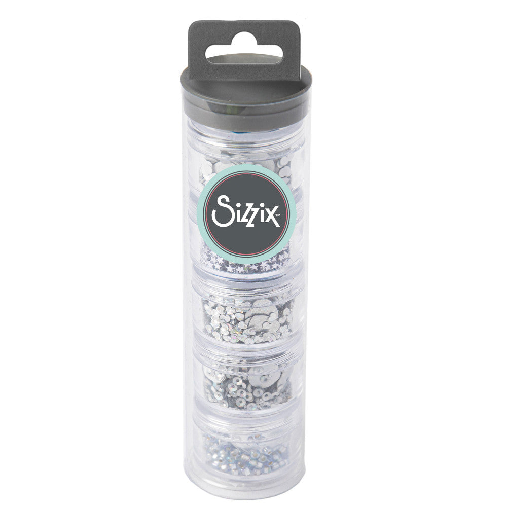 Sequins & Beads Silver Sizzix 663813