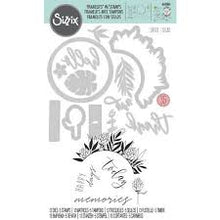 Load image into Gallery viewer, Sizzix Framelits with Stamps Set - Detailed Tropics - 18 Piece Set - 663861