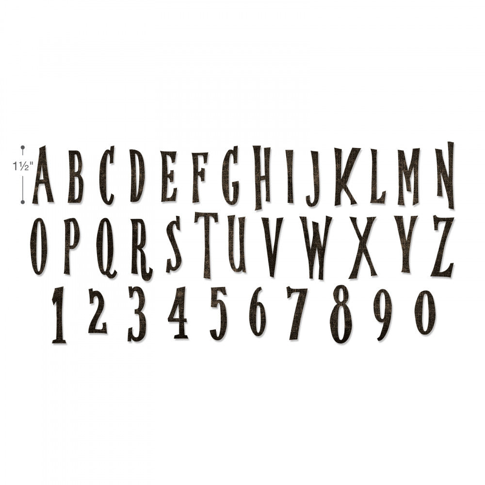 Sizzix Bigz XL Alphabet Die Handmade by Tim Holtz (664218