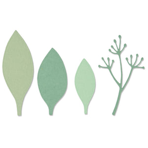 Sizzix Thinlits Elegant Leaves by Jen Long (664444)