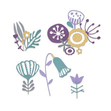 Load image into Gallery viewer, Sizzix Thinlits Die Set Folk Florals (664452)