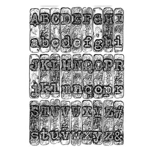 Sizzix 3-D Texture Fades Embossing Folder - Typewriter by Tim Holtz (664760)