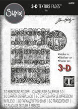 Load image into Gallery viewer, Sizzix 3-D Texture Fades Embossing Folder - Typewriter by Tim Holtz (664760)
