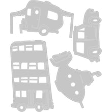 Load image into Gallery viewer, Sizzix Thinlits Die Set 4PK Wacky Transport #1 by Tim Holtz (665220)