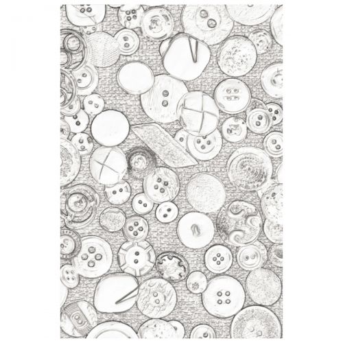 Sizzix 3-D Textured Impressions Embossing Folder - Folk Doodle