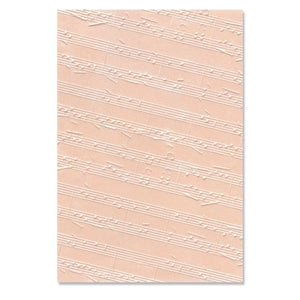 Sizzix 3-D Textured Impressions Embossing Folder Music Notes (666212)