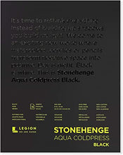 Load image into Gallery viewer, Stonehenge Aqua Cold Press Black (L21-SQc140BK810)