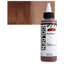 Load image into Gallery viewer, Golden Paints High Flow Acrylics Burnt Sienna (8523-4)