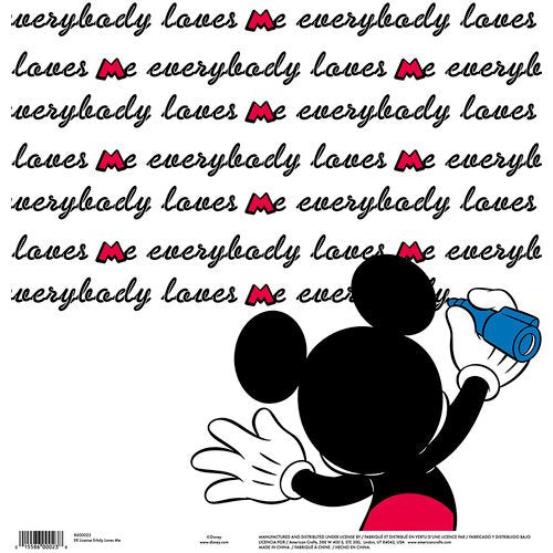 EK Success - Disney Collection 12 x 12 Single Sided Paper  Everybody Loves Me (8600023)