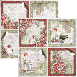 Ciao Bella 12x12 Patterns Pad Frozen Roses (CBT039)