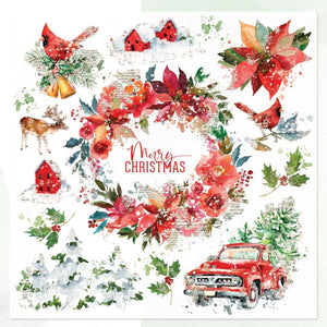 49 and Market ARToptions Holiday Wishes Collection 12x12 Rub-On Transfer Sheet (AHW-38299)