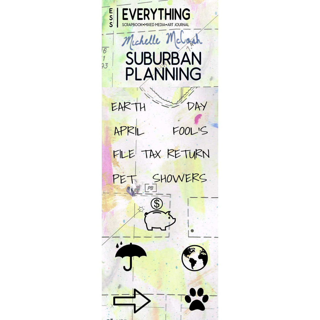 Suburban Planning Planner Stamp Set by Michelle McCosh April