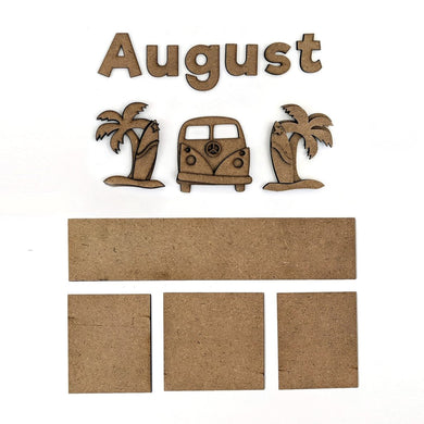 Foundation Decor Magnetic Calendar - August (40194-8)