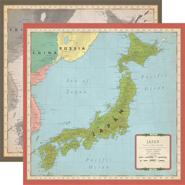 Carta Bella Paper Co. Cartography No. 2 Collection - Japan 12