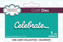 Load image into Gallery viewer, Creative Expressions Craft Dies Celebrate (CEDSE013)