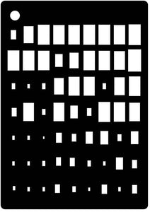 Creative Expressions Mini Stencil Rectangle Illusion (CEMSRECT)