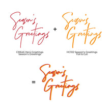 Load image into Gallery viewer, Hero Arts Clear Stamp & Hot Foil Plate Season's Greetings (CM645)
