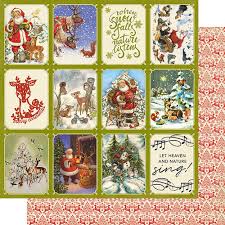 Authentique - 12" x 12" Scrapbook Paper - Christmas Greetings Collection - Christmas Greetings Two (CMG002)