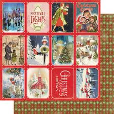Authentique - 12" x 12" Scrapbook Paper - Christmas Greetings Collection - Christmas Greetings Three (CMG003)