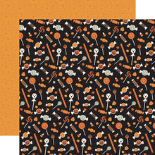 Load image into Gallery viewer, Echo Park Paper Co. Spooky Collection 12x12 Scrapbook Paper Creepy Candy (SPO284010)
