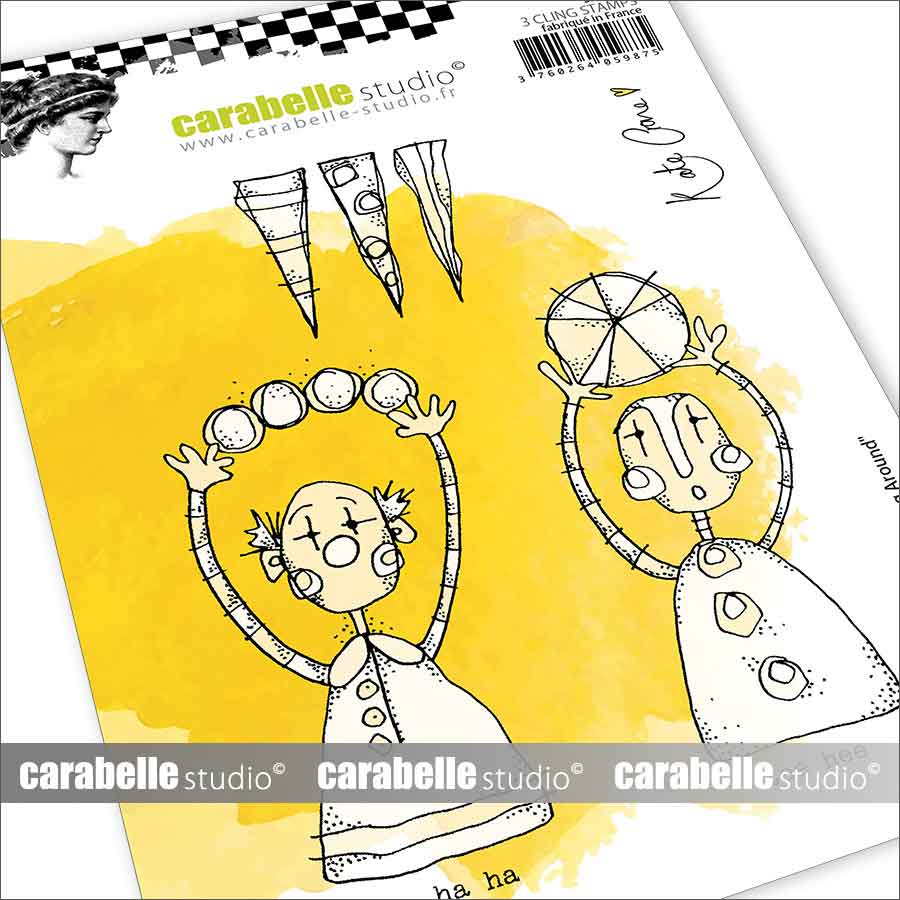 Carabelle Studio Cling Stamp Clowning Around by Kate Crane (SA60585)