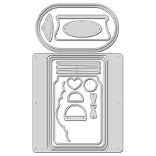 Load image into Gallery viewer, Stampendous Fran's WindowRama Dome Jar Shaker Cutting Dies (DCP1017)