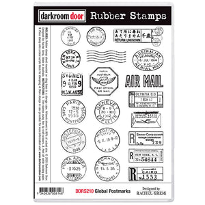 Darkroom Door Rubber Stamps Global Postage (DDRS210)