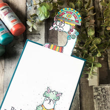 Load image into Gallery viewer, PaperArtsy Rubber Stamp Set Llama Fiesta designed by ElenaZinski Art (ZA60)