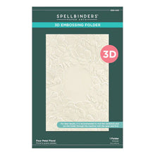 Load image into Gallery viewer, Spellbinders Paper Arts Four Petal Floral 3D Embossing Folder (E3D-053)

