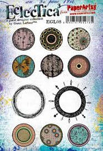 Load image into Gallery viewer, PaperArtsy Eclectica3 Rubber Stamp Set Mark Making Circles designed by Gwen Lafleur (EGL08)