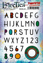 Load image into Gallery viewer, PaperArtsy Eclectica3 Rubber Stamp Set Art Deco Alpha designed by Gwen Lafleur (EGL16)