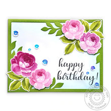 Load image into Gallery viewer, Sunny Studio Photopolymer Clear Stamp & Die Set Everything's Rose (SSCL-214)