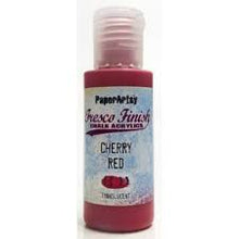 Load image into Gallery viewer, PaperArtsy Fresco Finish Chalk Acrylics Cherry Red Translucent (FF86)