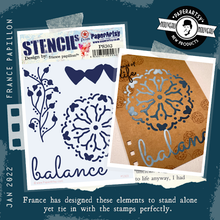 Load image into Gallery viewer, Paper Artsy Stencil Balance designed by France Papillon (PS303)