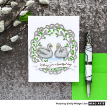 Load image into Gallery viewer, Hero Arts Polyclear Stamps Swans and Cattails (CM230)