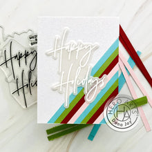 Load image into Gallery viewer, Hero Arts Clear Stamp &amp; Hot Foil Plate Happy Holidays (CM646)
