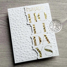 Load image into Gallery viewer, Hero Arts Stacked Happy Holidays Foil and Cut (HC104)