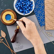 Load image into Gallery viewer, Spellbinders Paper Arts Sealed Collection Wax Beads Royal Blue (WS-036)