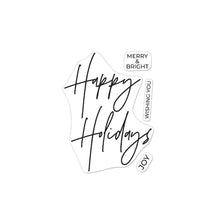 Load image into Gallery viewer, Hero Arts Clear Stamp & Hot Foil Plate Happy Holidays (CM646)