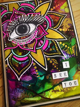 Load image into Gallery viewer, PaperArtsy Rubber Stamp Set Eyes designed by Tracy Scott (TS048)