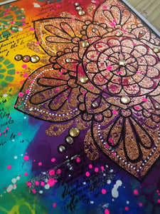 PaperArtsy Stencil Large Mandala Designed by Tracy Scott (PS210)