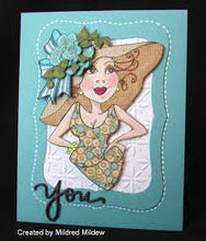 Load image into Gallery viewer, Loralie Art Stamps Jane Adams (701028)