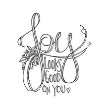 Load image into Gallery viewer, Spellbinders Paper Arts Stamps Joy Looks Good On You (STP-036)