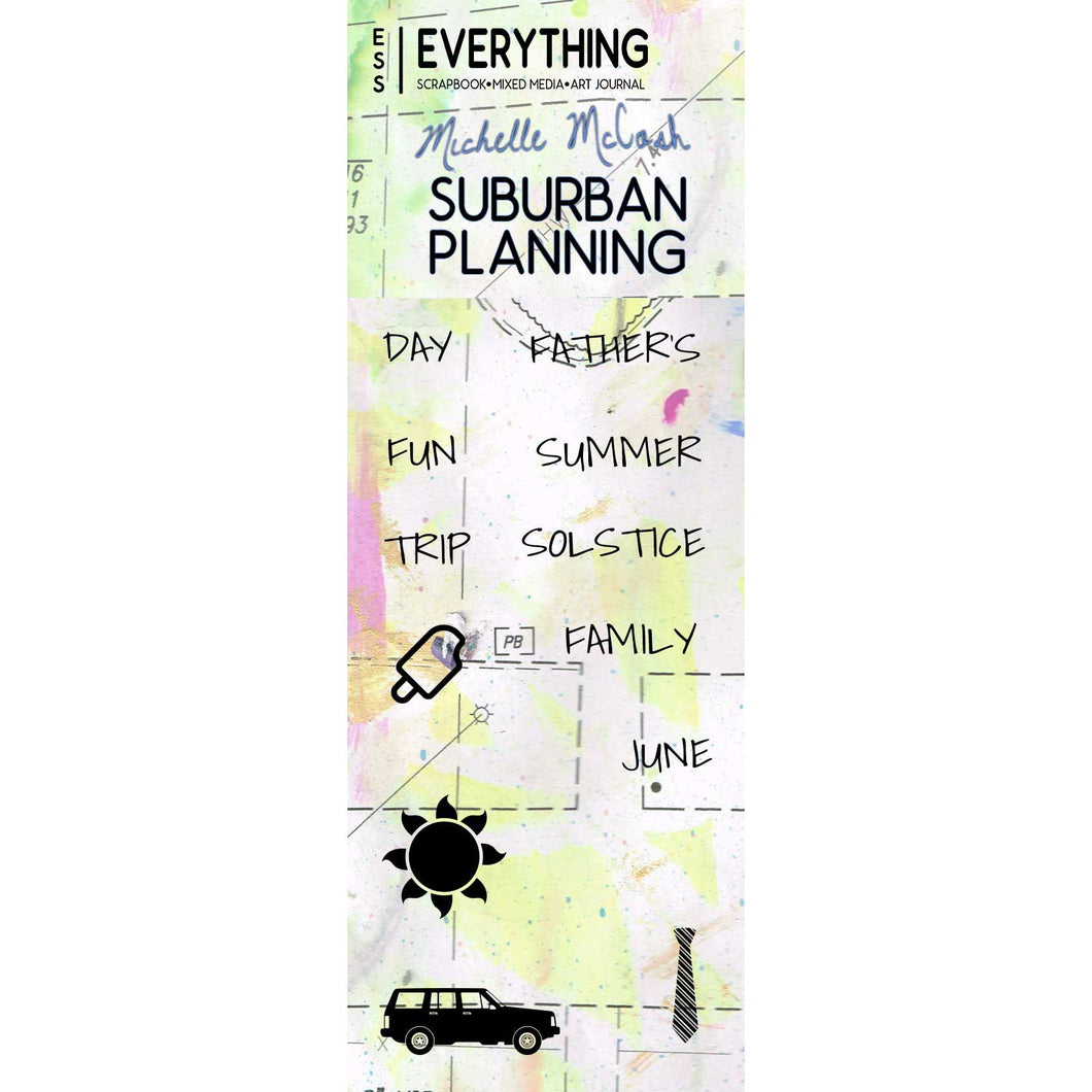 Suburban Planning Planner Stamp Set by Michelle McCosh June