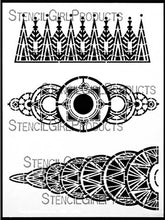 Load image into Gallery viewer, StencilGirl Products- 9" x 12" Gwen Lafleur Art Deco Borders Stencil (L502)