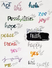 Load image into Gallery viewer, StencilGirl Products- 9" x 12" Brush Alphabet Stencil (L645)