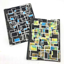 Load image into Gallery viewer, StencilGirl Products - Squares Overlapping Filled 1 9" x 12" Stencil (L781)